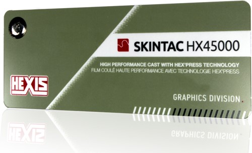 Kleurenwaaier Hexis Skintac HX45000 serie Swatchbook
