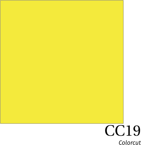 ColorCut CC19 Lemon Yellow