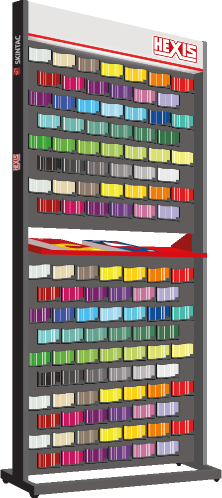 Wrap display Staande versie met led verlichting