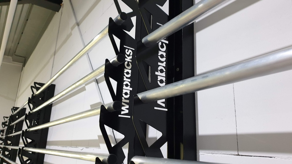 WRAPRACKS metalen wandrek voor 152cm rollen, 12 stuks
