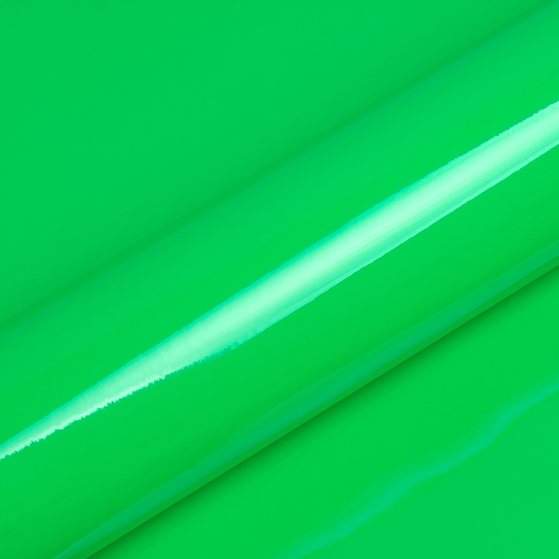 RESTSTUK Hexis Skintac HX20612B Fluo Green Gloss 1520mm 1 rol van 5 mtr