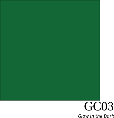 [H-GC03Green] Hexis Glow in the dark film Glowcut GC03 Green