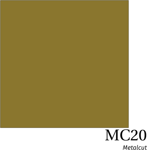 [H-MC20Gold] Hexis Metal MC20 Metalcut Gold Gloss
