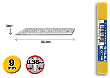[SAB-10] OLFA Reservemesjes 9 mm grafisch SAB-10