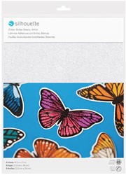 [S-MEDIA-GLTW-ADH] Silhouette Sticker Paper - Glitter White