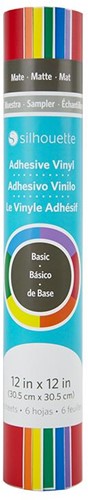 [S-SAM-VINYL-BASIC] Silhouette Vinyl Sampler Pack Basic red, orange, yellow, green, blue, violet