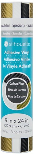 [S-SAM-VINYL-CARBON] Silhouette Vinyl Sampler Pack  22,9cm x 60cm Carbon fiber