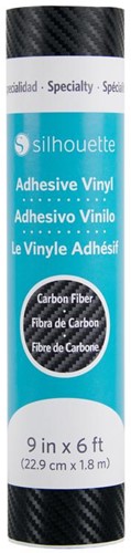 [S-VINYL-CARBON-BLK] Silhouette Vinyl Permanent 22,9cm x 1,8m Carbon Black