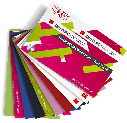 [SWATCHHX20HX30] Kleurenwaaier Hexis Skintac HX20000 + HX30000 serie Swatchbook