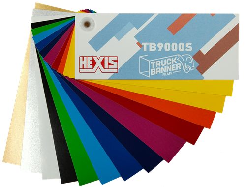 [SWATCHTB9000] Kleurenwaaier Hexis TruckBanner serie Swatchbook