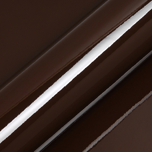 [REST-HX20476B] RESTSTUK Hexis Skintac HX20476B Brown gloss 1520mm 1 rol van 1 mtr